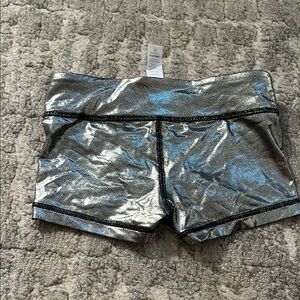 IVIVVA Metallic Silver Kids Shorts